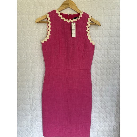 J. Crew Factory Dresses & Skirts - NWT J. Crew Sheathed Tweed Dress Size 0 Sleeveless Preppy Classy Country Club